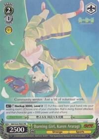Burning Girl Karen Araragi NM/S24-PE03 PR NISEMONOGATARI Card