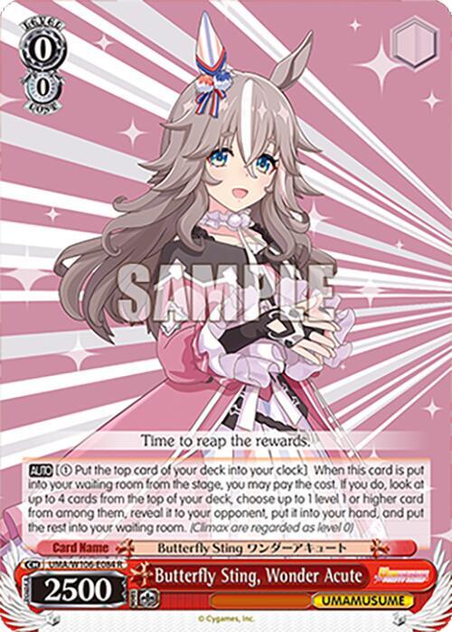 Butterfly Sting Wonder Acute UMA/W106-E084 Umamusume: Pretty Derby Card