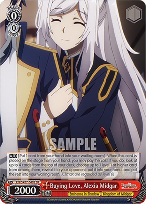 Buying Love Alexia Midgar SR EIS/SX07-040S The Eminence in Shadow Card