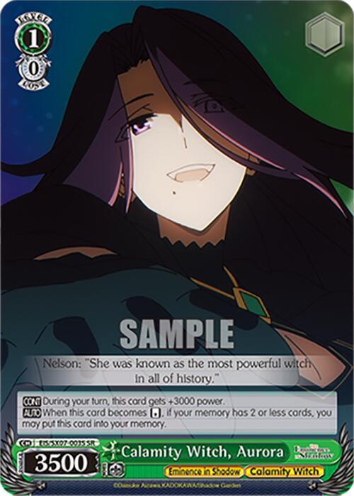 Calamity Witch Aurora SR EIS/SX07-003S The Eminence in Shadow Card