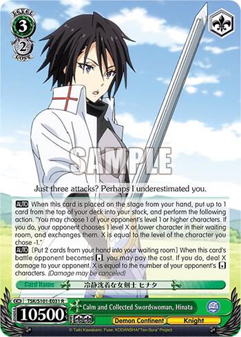 Calm and Collected Swordswoman Hinata TSK/S101-E031 R That Time I Got Reincarnated as a Slime Vol.3 Card