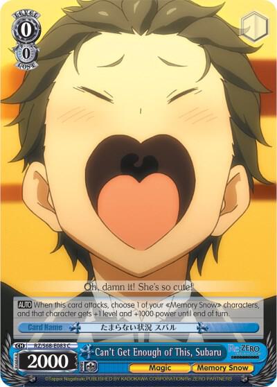 Cant Get Enough of This Subaru RZ/S68-E083 C Re:ZERO Memory Snow Card