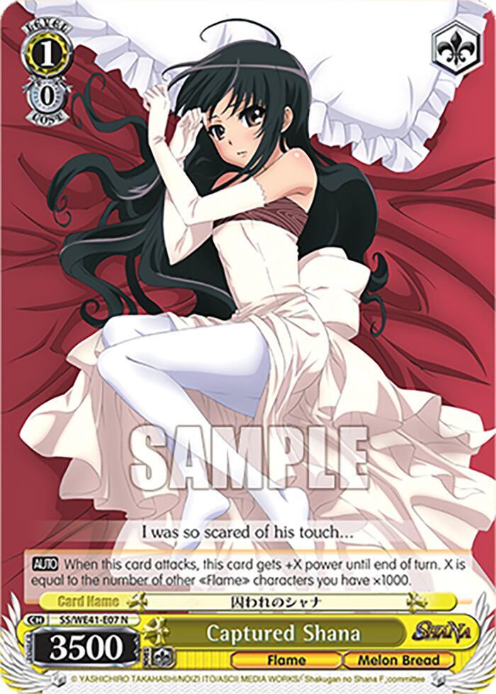 Captured Shana SS/WE41-E07 N Shakugan no Shana Premium Booster Card