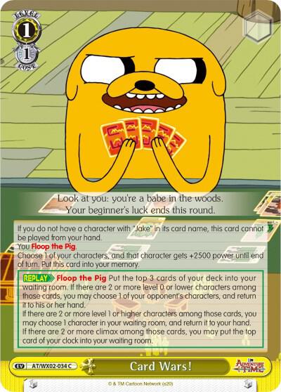 Card Wars AT/WX02-034 C Adventure Time Card