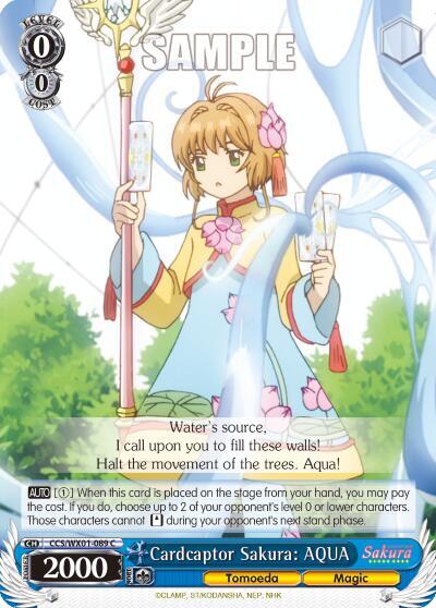 Cardcaptor Sakura AQUA CCS/WX01-089 C Cardcaptor Sakura: Clear Card Card