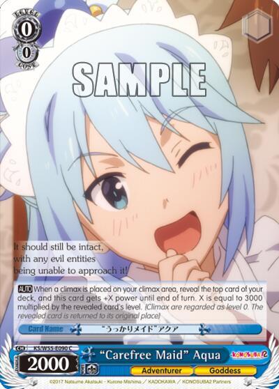 Carefree Maid Aqua KS/W55-E090 C KonoSuba 2 Card