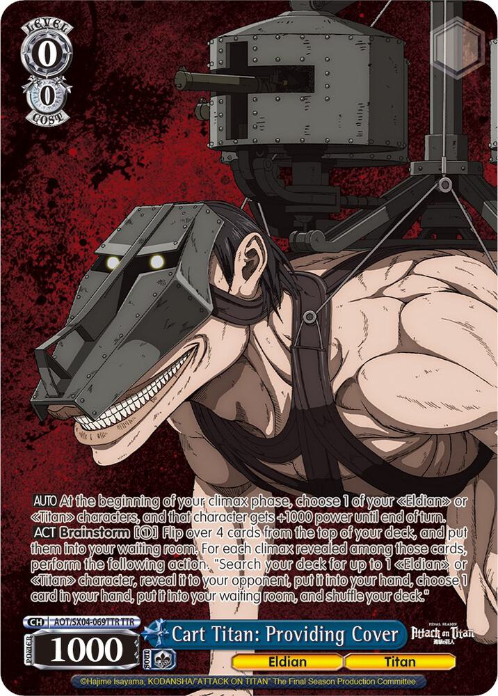 Cart Titan Providing Cover TTR AOT/SX04-069TTR TTR Attack On Titan: Final Season Card