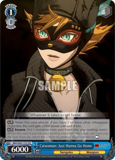 Catwoman Just Wanna Go Home BNJ/SX01-T13 TD Batman Ninja Card