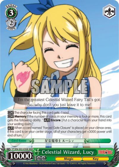 Celestial Wizard Lucy RRR FT/EN-S02-030R RRR Fairy Tail ver.E Card
