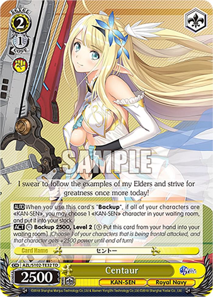 Centaur AZL/S102-TE32 TD Azur Lane Card