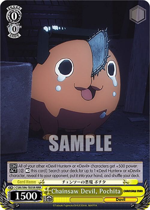 Chainsaw Devil Pochita RRR CSM/S96-TE03R RRR Chainsaw Man Card