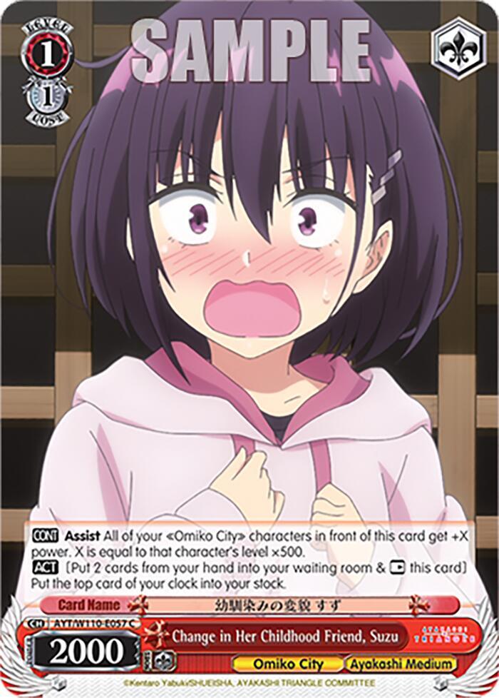 Change in Her Childhood Friend Suzu AYT/W110-E057 C Ayakashi Triangle Card