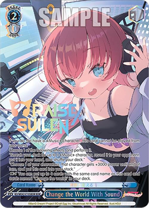 Change the World With Sound BDR BD/WE42-E105BDR BDR BanG Dream! Girls Band Party! Countdown Collection Premium Booster Card