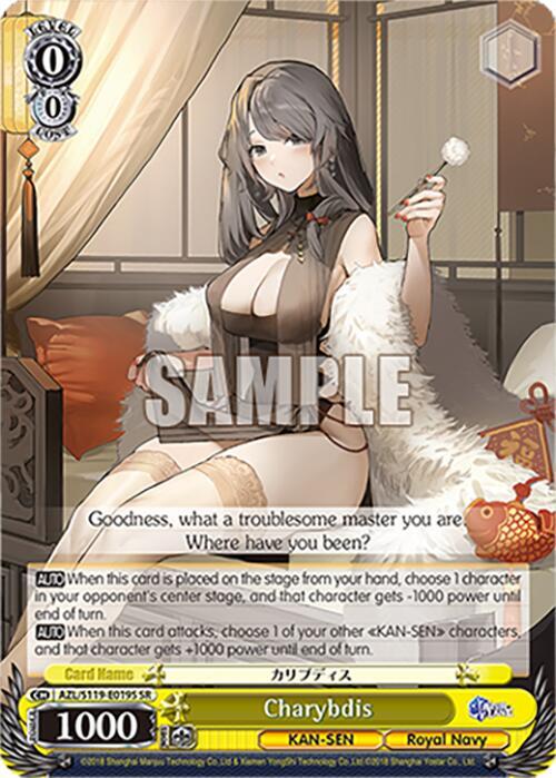 Charybdis SR AZL/S119-E019S SR Azur Lane Vol. 2 Card
