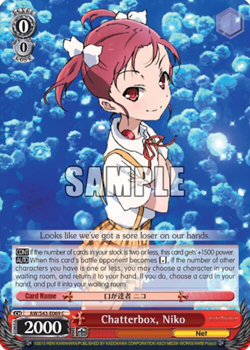 Chatterbox Niko AW/S43-E069 C Accel World -Infinite Burst- Card
