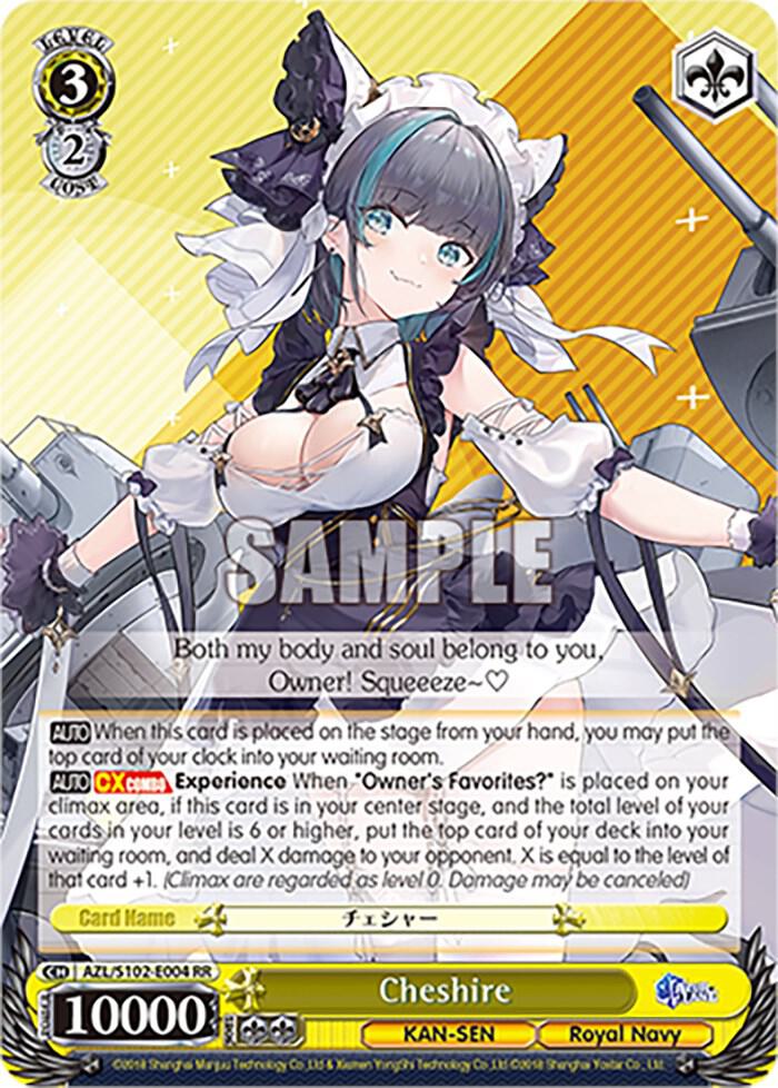 Cheshire AZL/S102-E004 RR Azur Lane Card