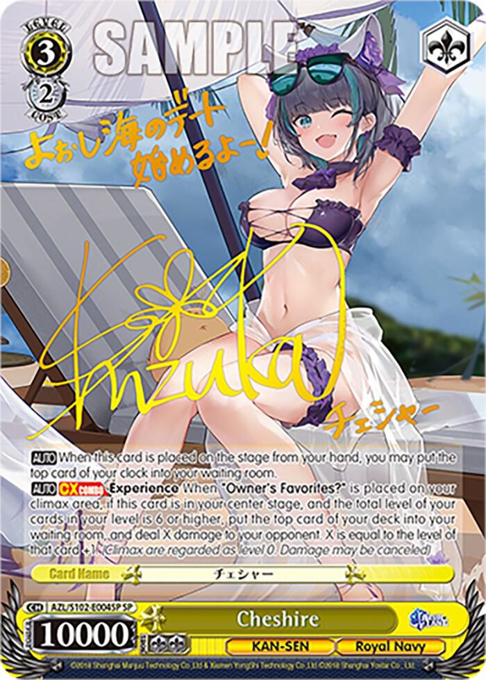Cheshire SP Gold Signature AZL/S102-E004SP SP Azur Lane Card