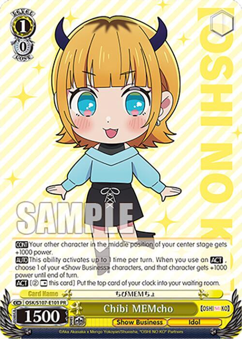 Chibi MEMcho OSK/S107-E101 PR [OSHI NO KO] Card