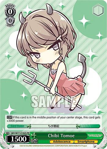 Chibi Tomoe Foil SBY/W77-E102S PR Rascal Does Not Dream of a Dreaming Girl Card