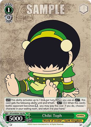Chibi Toph ATLA/WX04-102 PR Avatar: The Last Airbender Card