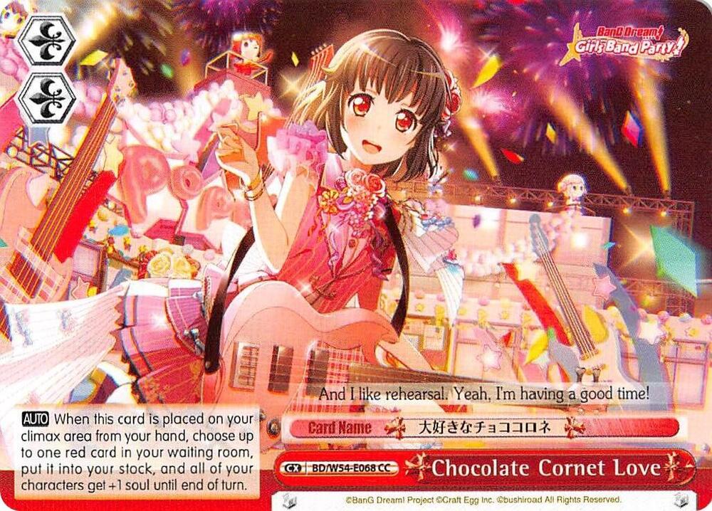 Chocolate Cornet Love BD/W54-E068 CC BanG Dream! Girls Band Party! Card