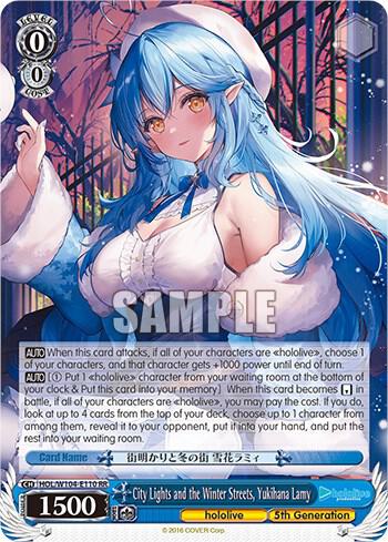 City Lights and the Winter Streets Yukihana Lamy HOL/W104-E110 RR hololive production Vol.2 Card