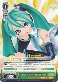 Close to YouHatsune Miku PD/S22-E101 TD Hatsune Miku -Project DIVA- f Card