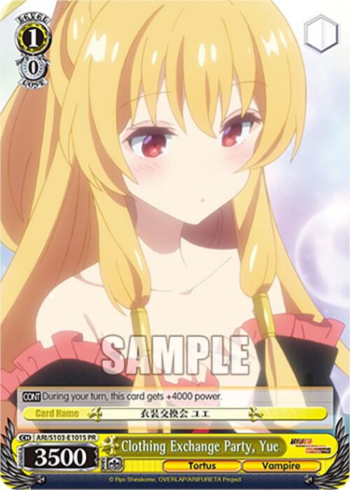 Clothing Exchange Party Yue Foil ARI/S103-E101S PR Arifureta: From Commonplace to World's Strongest Card