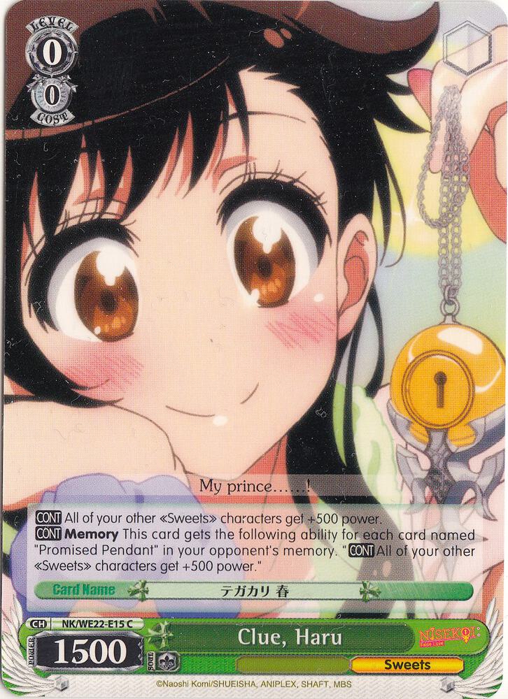 Clue Haru NK/WE22-E15 NISEKOI Extra Booster Card