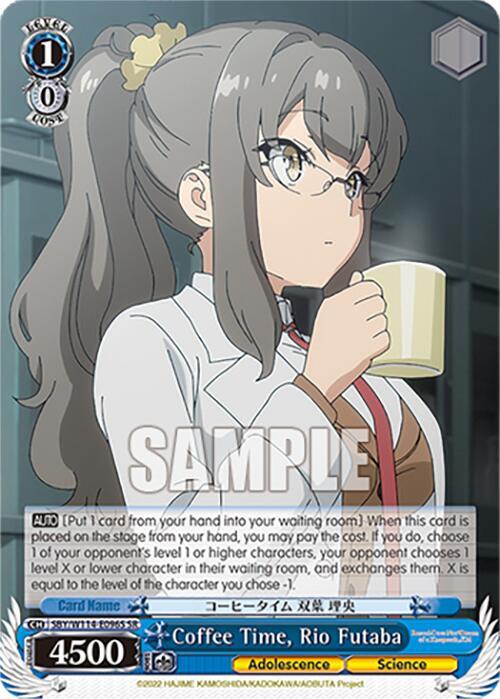 Coffee Time Rio Futaba SR SBY/W114-E096S SR Rascal Does Not Dream Series Card