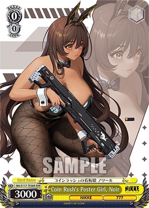 Coin Rushs Poster Girl Noir RRR NIK/S117-TE06R RRR GODDESS OF VICTORY: NIKKE Card