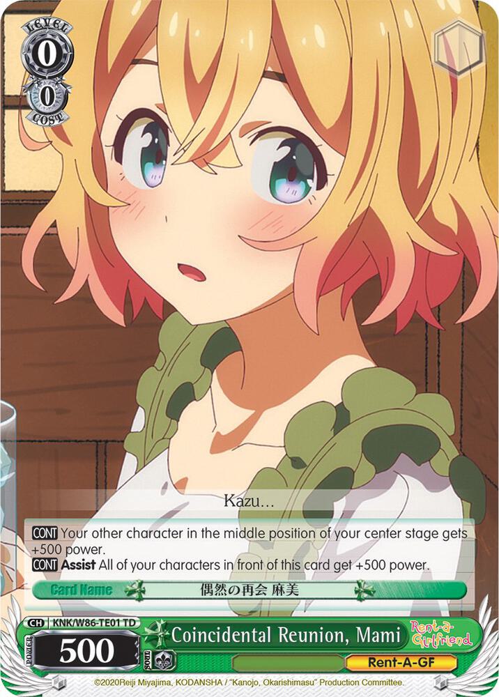 Coincidental Reunion Mami KNK/W86-TE01 TD Rent-A-Girlfriend Card