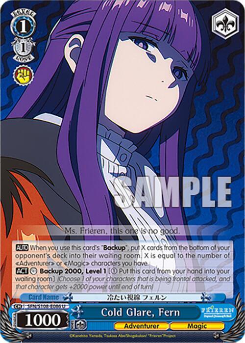 Cold Glare Fern SFN/S108-E086 U Frieren: Beyond Journey’s End Card