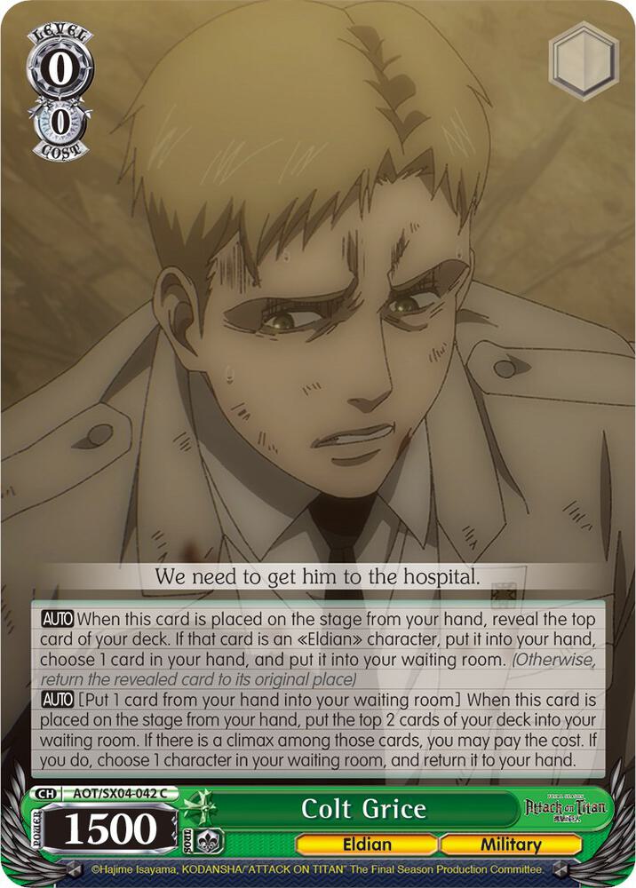 Colt Grice AOT/SX04-042 C Attack On Titan: Final Season Card