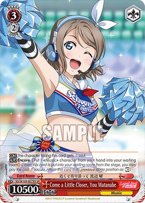 Come a Little Closer You Watanabe SR SIS/W109-E079S SR Love Live! School idol festival 2 MIRACLE LIVE! Card