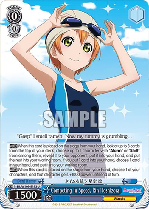 Competing in Speed Rin Hoshizora SIL/W109-E112 U Love Live! School idol festival 2 MIRACLE LIVE! Card