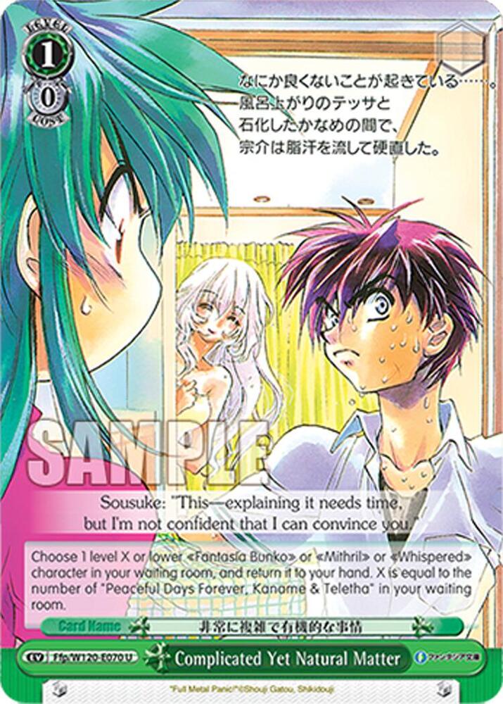 Complicated Yet Natural Matter Ffp/W120-E070 U Fujimi Fantasia Bunko Vol.2 Card