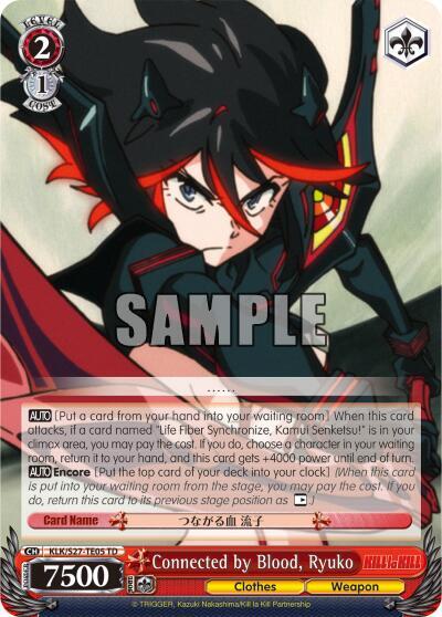 Connected by Blood Ryuko TD KLK/S27-TE05 TD KILL la KILL Card