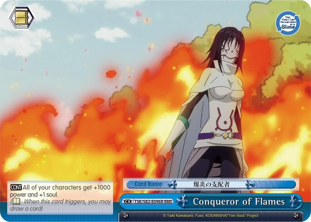 Conqueror of Flames RRR TSK/S82-E096 CC That Time I Got Reincarnated as a Slime Vol.2 Card