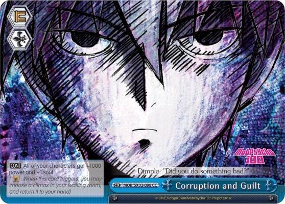 Corruption and Guilt MOB/SX02-098 CC Mob Psycho 100 Card