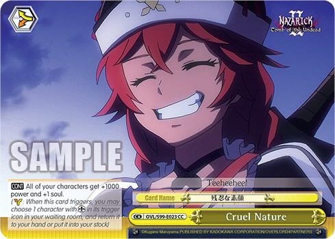 Cruel Nature OVL/S99-E023 CC Nazarick: Tomb of the Undead Vol.2 Card