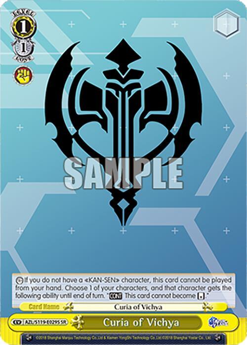 Curia of Vichya SR AZL/S119-E029S SR Azur Lane Vol. 2 Card