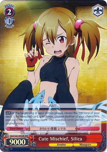 Cute Mischief Silica RRR SAO/S20-E059R RRR Sword Art Online Card
