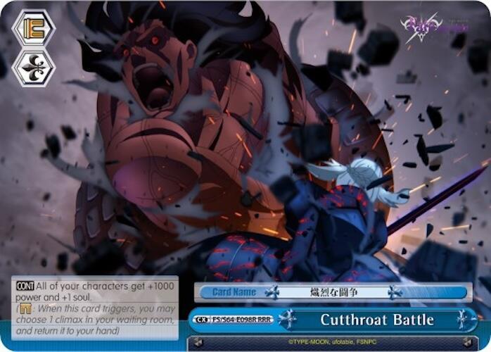 Cutthroat Battle RRR FS/S64-E098R RRR Fate/stay night [Heaven’s Feel] Card
