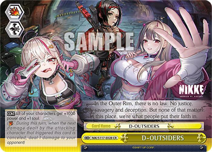 D OUTSIDERS NIK/S117-E028 CR GODDESS OF VICTORY: NIKKE Card