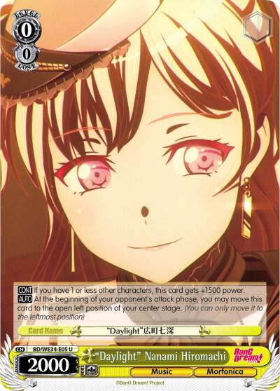 Daylight Nanami Hiromachi Parallel Foil BD/WE34-E05 U Morfonica x RAISE A SUILEN Card