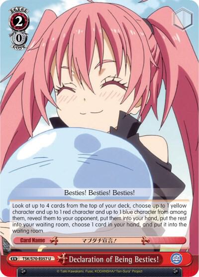 Declaration of Being Besties TSK/S70-E057 U That Time I Got Reincarnated as a Slime Card