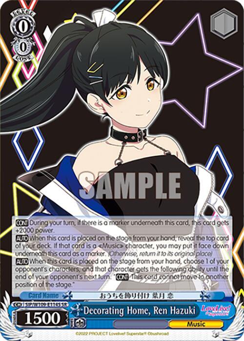 Decorating Home Ren Hazuki SR SIP/W109-E114S SR Love Live! School idol festival 2 MIRACLE LIVE! Card