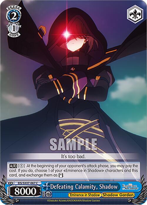 Defeating Calamity Shadow EIS/SX07-067 The Eminence in Shadow Card