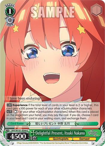 Delightful Present Itsuki Nakano 5HY/W101-E044 C The Quintessential Quintuplets Movie Card